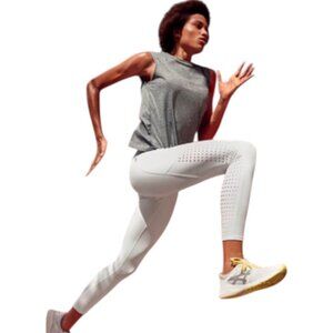 Athleta Contender Laser Cut 7/8 Yoga Leggings Size Medium #445901